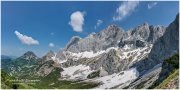 Dachstein-Panroama-R26074-21-06-16, Paradies Ennstal, Thomas Hofer, Landschaft, Bild, Foto, Aufnahme, Ennstal, Luftbild, Imagetrailer, Schladming Dachstein, Ennstal West, Dachstein, Gemeinde Ramsau, Sommer, alle Bilder, Alm, Panoramabild,