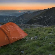 Goldlacken, Sonnenaufgang, Morgenstimmung, Zelt