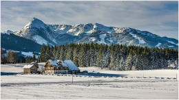 Ramsau, Bauernhof, Winter, Ennstal, Bild,