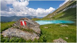 Seekarlsee-2362-20-08-09, Paradies Ennstal, Thomas Hofer, Landschaft, Bild, Foto, Aufnahme, Ennstal, Luftbild, Imagetrailer, Schladming Dachstein, Ennstal Mitte, Mittereck, Seekarsee, Seekarlsee, Gemeinde Sölk, Sommer, alle Bilder, Wasser, Alm, See, Wolken