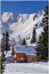 Galsterbergalm_2x3_8048_22-02-13, Paradies Ennstal, Thomas Hofer, Landschaft, Bild, Foto, Aufnahme, Ennstal, Luftbild, Imagetrailer, Schladming Dachstein,  Ennstal Mitte, Gemeinde Michaelerberg-Pruggern, Galsterbergalm, Winter, alle Bilder, Alm, Almhütte, Hütte, Schnee, Pleschnitzzinken