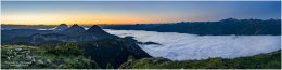 Kufstein-Panorama-4x131164x7791-4235-21-07-12, Paradies Ennstal, Thomas Hofer, Landschaft, Bild, Foto, Aufnahme, Ennstal, Luftbild, Imagetrailer, Schladming Dachstein,  Ennstal West, Panoramabild, Kufstein, Marktgemeinde Haus, Gemeinde Ramsau, Sommer, Sonnenaufgang, alle Bilder, Nebel, Berg, Aussicht, Stoder,