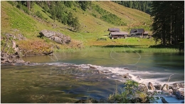 Harmeralm,  Schwarzensee, Wasser, Kleinsölk, Naturpark Sölktäler,