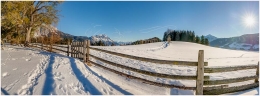 Kulm, Sonne, Winter, Zaun, Pruggern, Ennstal, Foto,