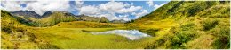 Lemperkarsee-Pan.-46x1-20164x4413px-VK0028, Paradies Ennstal, Thomas Hofer, Landschaft, Bild, Foto, Aufnahme, Ennstal, Luftbild, Imagetrailer, Schladming Dachstein, Ennstal Mitte, Panoramabild, Lemperkarsee, Gemeinde Sölk, Sommer, alle Bilder, Alm, Wolken, Kuh, See, Spiegelung, Wasserspiegelung,