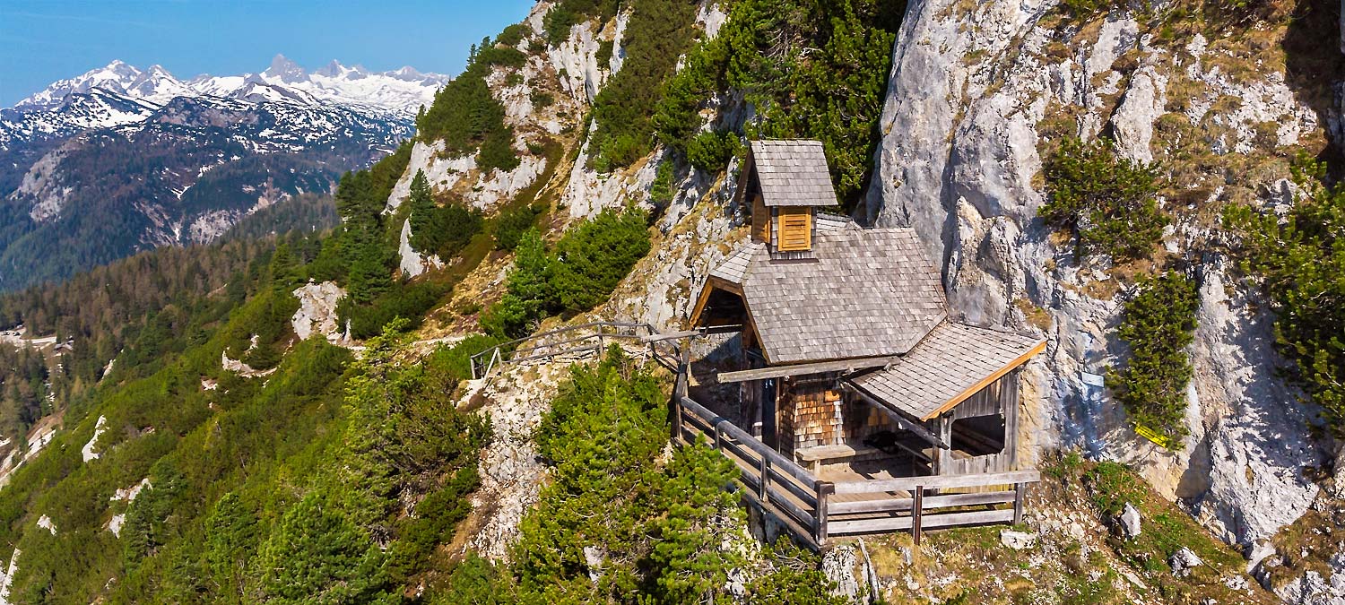 Stoder, Stoderzinken, Kirche, Kicherl, Dachstein, Luftaufnahme